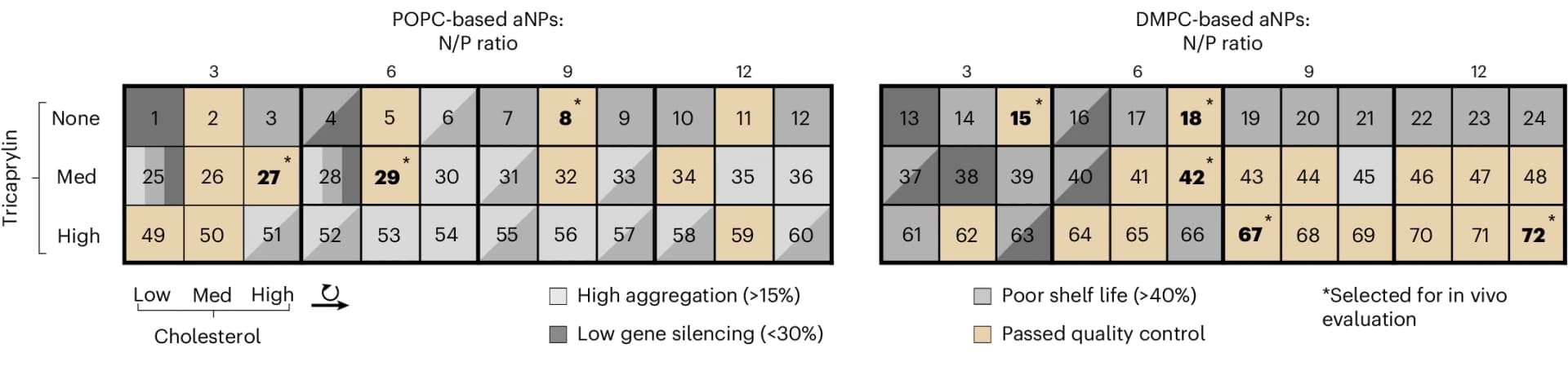 Open access visualization of Table Image, aNP-siRNA Formulations, Library, Compositions, Identifiers