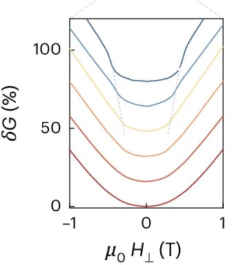 Open access visualization of Line Plot, Magnetoconductance, Magnetic Field, Spin-Flop Field