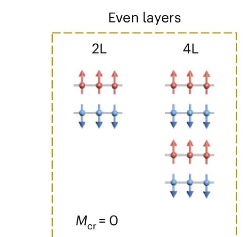 Open access visualization of Illustration, Magnetic Order, CrS4 Layers, Magnetization, Cr Atoms