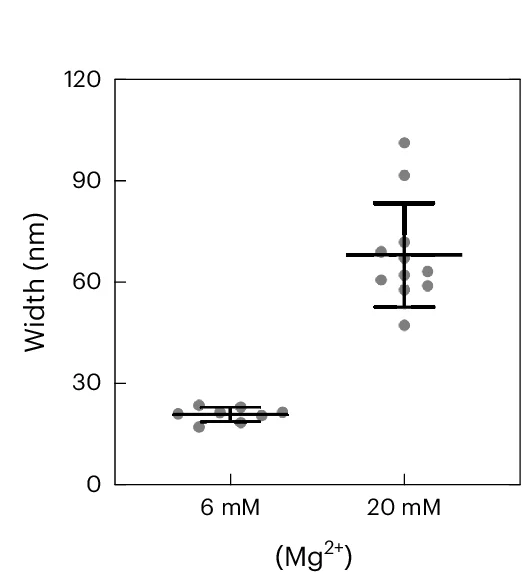 Open access visualization of Scatter Plot, Error Bars, Width, Non-bundled, Bundled