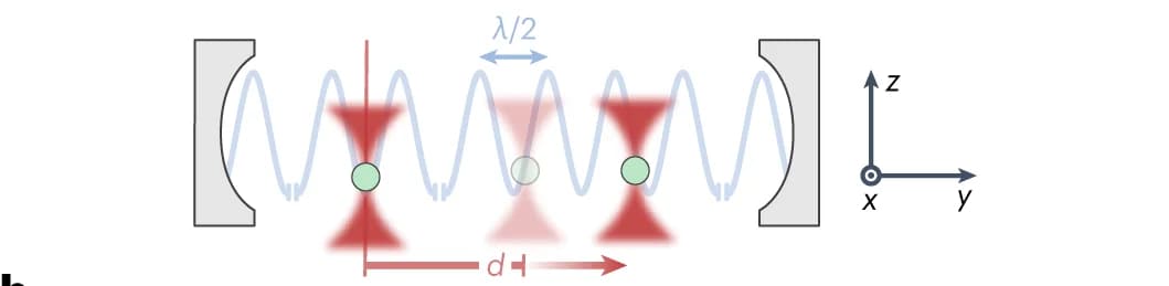Open access visualization of Illustration, Particles, Standing Wave, Cavity, Interparticle Distance