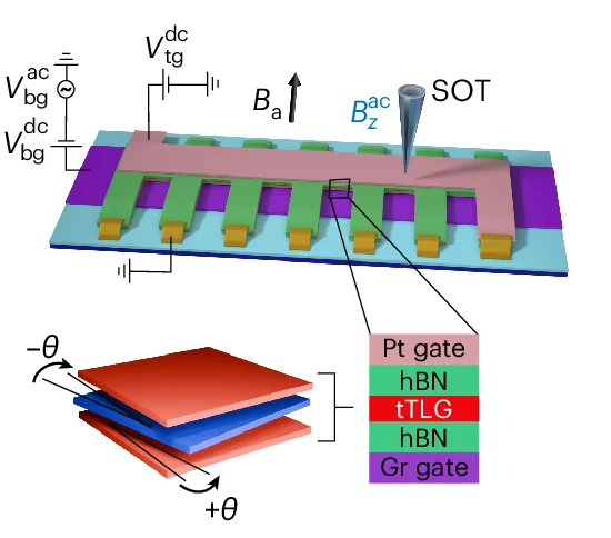 Open access visualization of Illustration, Chemical Structure, tTLG Sample, Platinum Gate, Graphite Gate