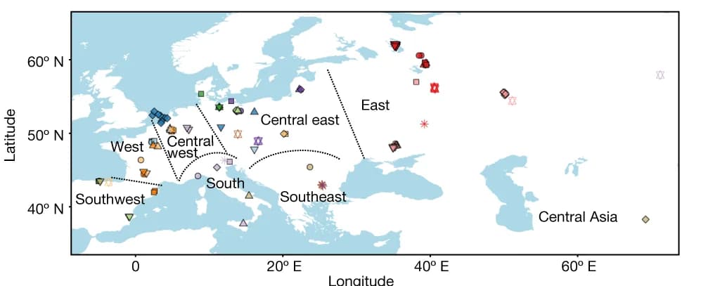 Open access visualization of Geo Map, Geographic Locations, Individuals, Hunter-Gatherers