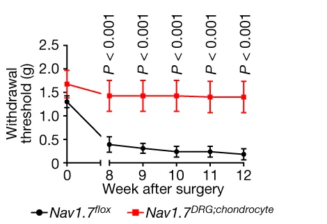 Open access visualization of Line Plot, Error Bars, Von Frey Testing, DMM-operated Mice, Surgery