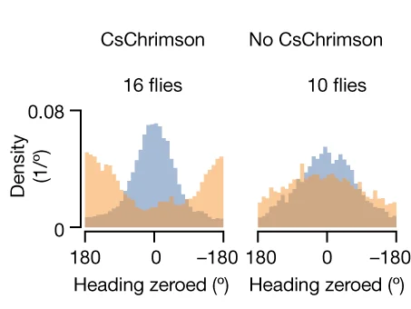 Open access visualization of Density Plot, Line Step, Mean Probability Distribution, Flies