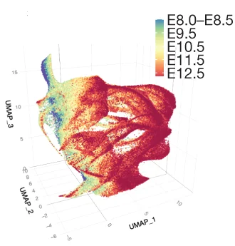 Open access visualization of UMAP, Timepoint