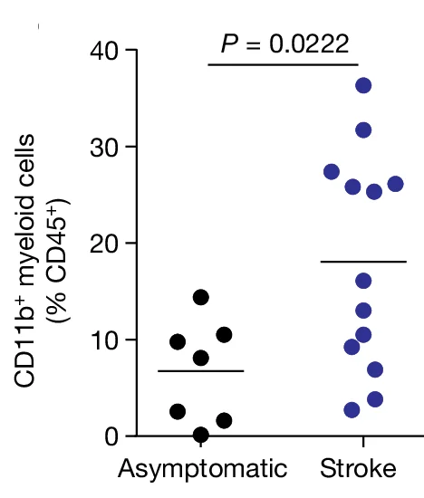 Open access visualization of Scatter Plot, Flow Cytometry, Plaques, Myeloid Cells, Leukocytes