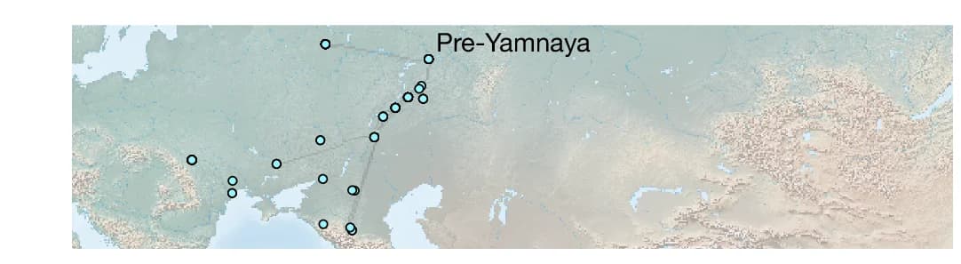 Open access visualization of Geo Map, IBD, Pre-Yamnaya