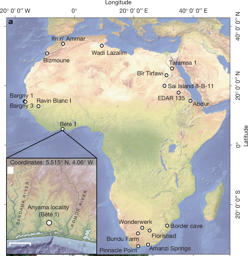 Open access visualization of Geo Map, Bete I Site, Location