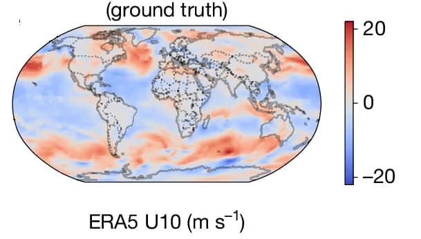 Open access visualization of Geo Map, Initial Condition, Forecasts, U10, Aardvark Prediction