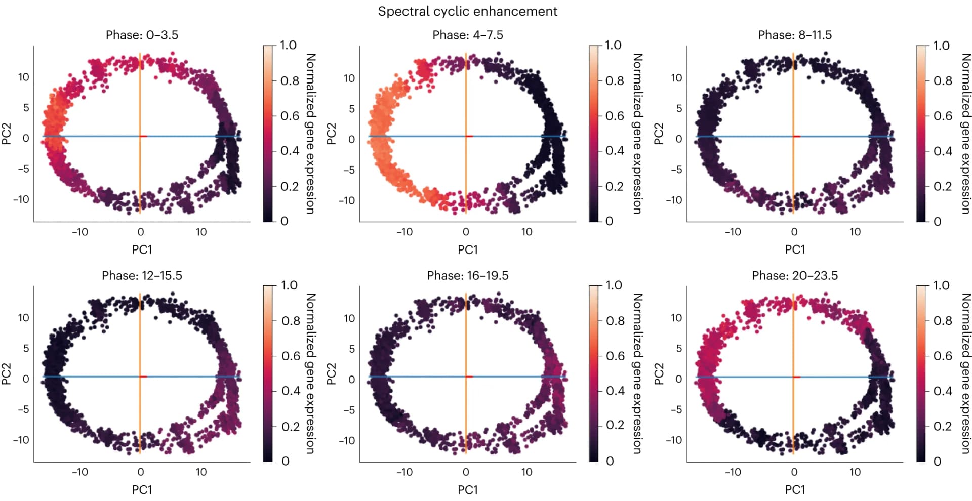 Open access visualization of Scatter Plot, PCA, Cells, Cyclic Signal, Fe+ Experiment