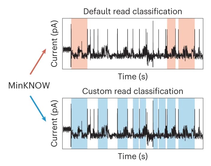 Open access visualization of Line Plot, MinKNOW Read Classification, Diagram