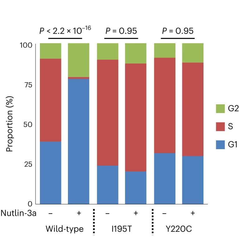 Open access visualization of Stacked Bar Plot, Cell Cycle Analysis, DNA Content Staining, Clonal Cells, Genetic Variant