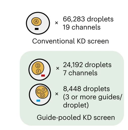 Open access visualization of Workflow, Illustration, Channels, Droplets, Conventional Validation Screen