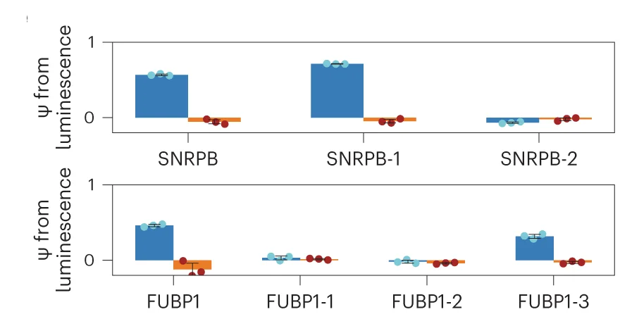Open access visualization of Bar Plot, Error Bars, Scatter Plot, lucMAPT-30D Reporter, Hits