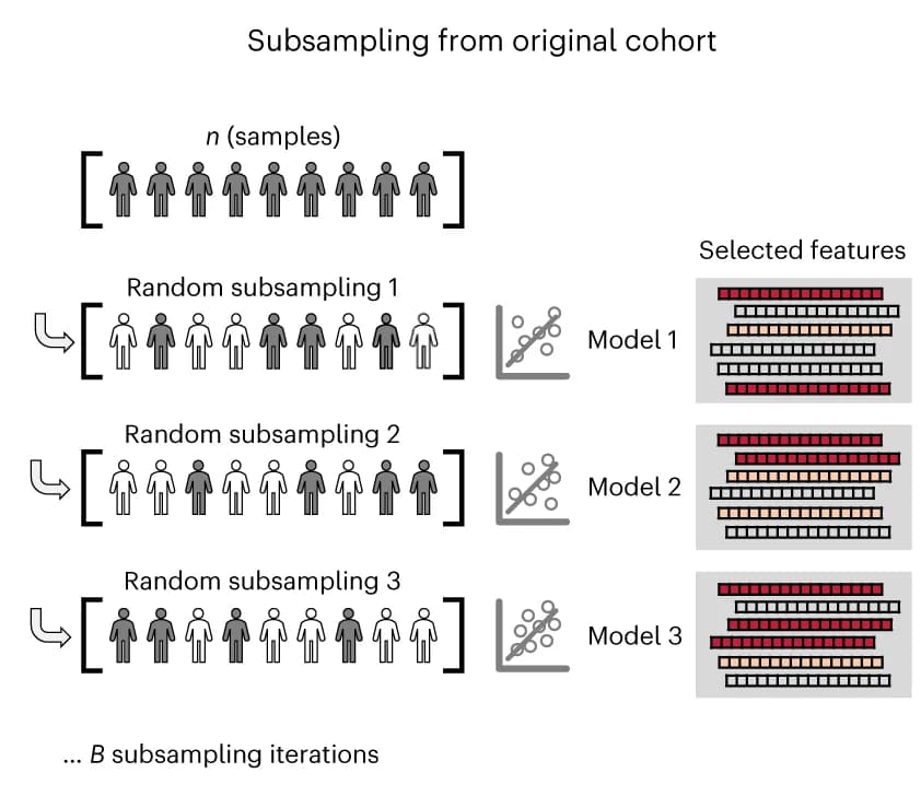 Open access visualization of Workflow, Scatter Plot, Subsample Iterations, Cohort, SRM Models