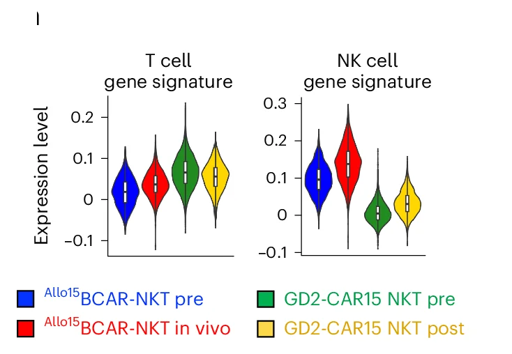 Open access visualization of Violin Plot, Violin Plots, Gene Signatures, T Cells, NK Cells