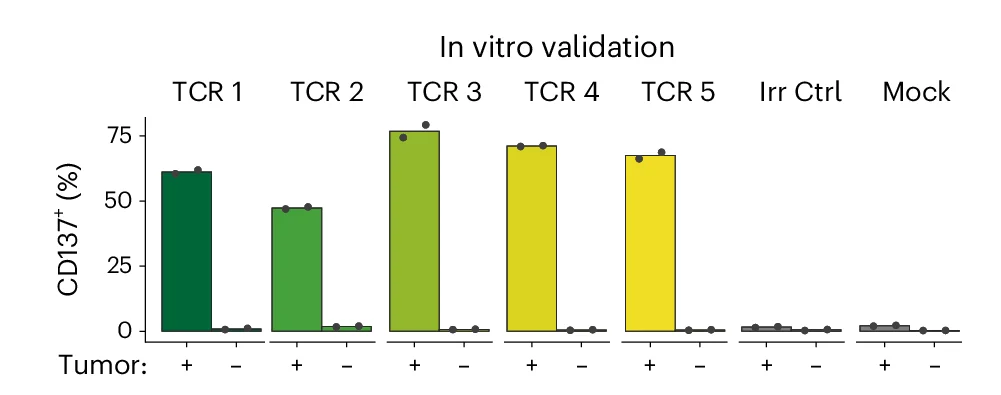 Open access visualization of Bar Plot, Scatter Plot, Tumor Reactivity, TCRs, MixTRTpred