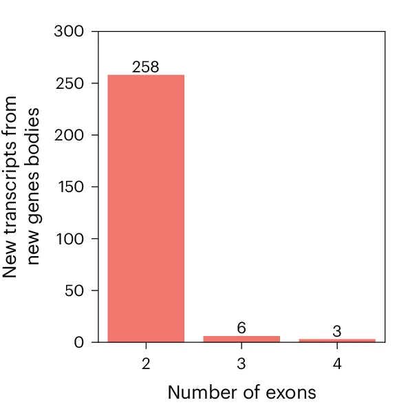 Open access visualization of Bar Plot, Exons, Transcripts, Gene Bodies, RNA Molecules