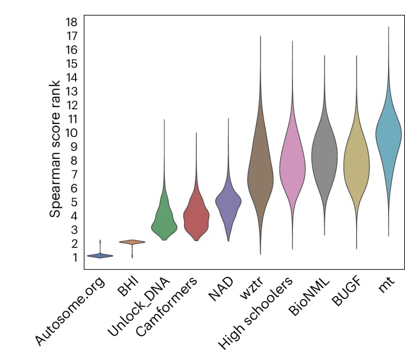 Open access visualization of Violin Plot, Bootstrapping, Model Predictions, Distribution of Ranks, Test Dataset