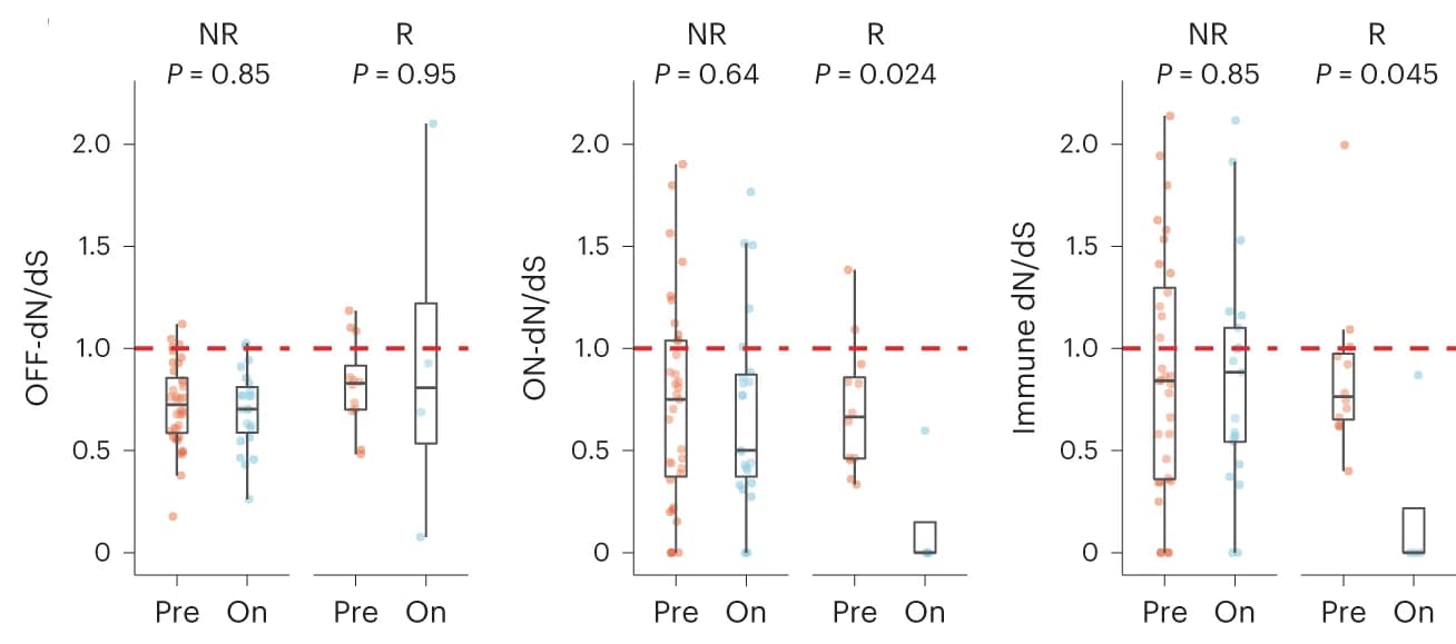 Open access visualization of Violin Plot, Box Plot, Scatter Plot, dN/dS Distributions, Nonresponders