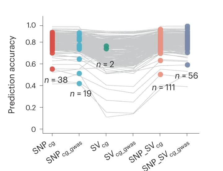 Open access visualization of Line Plot, Scatter Plot, Precision, Phenotypes, Subsets of markers