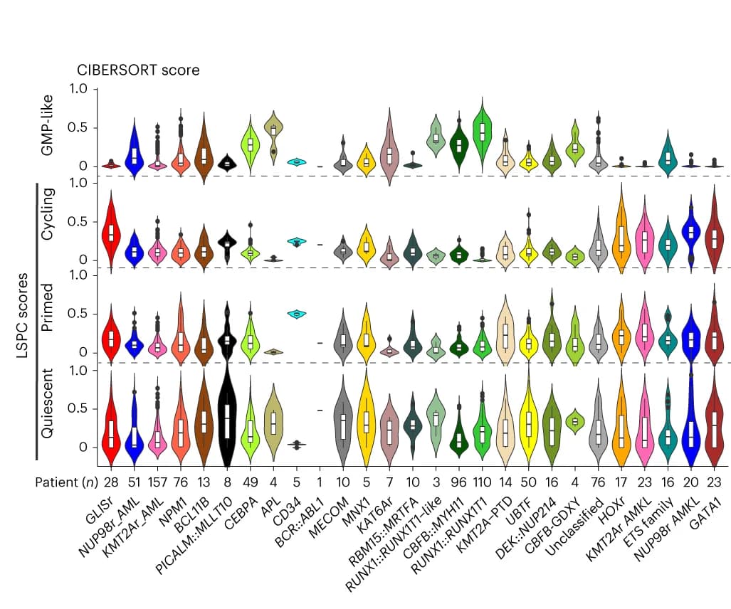 Open access visualization of Violin Plot, Box Plot, Violin Plots, Cellular Hierarchy, Molecular Category