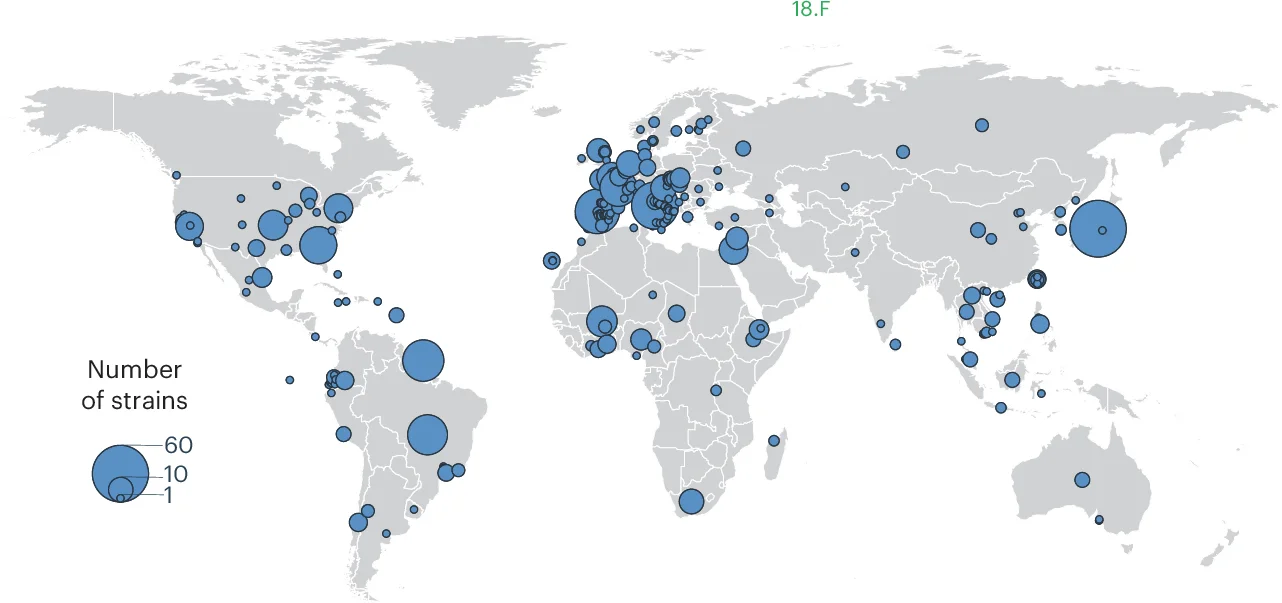 Open access visualization of Geo Map, Geographical Distribution, Isolates, Map