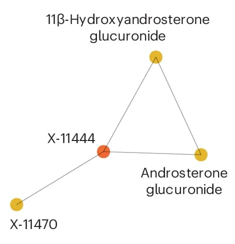 Open access visualization of Network, Pathway, Louvain Community, Glucuronides, Consensus GDMN