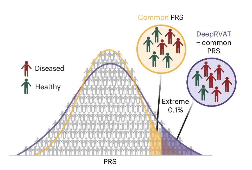 Open access visualization of Line Plot, Density Plot, Polygenic Risk Prediction, Rare Variants, Impairment Scores
