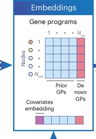 Open access visualization of Workflow, Embedding, Interaction Pathway, Prior Program, De Novo Programs
