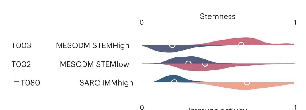 Open access visualization of Violin Plot, Ridge Plot, Stemness, Immune Activity, Score Distribution