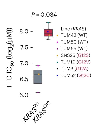 Open access visualization of Box Plot, Scatter Plot, IC50, FTD, KRAS WT