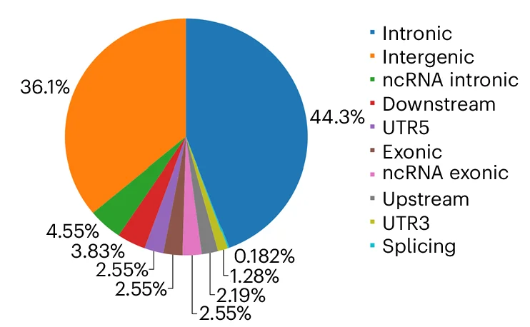 Open access visualization of Pie Chart, Functional Consequences, SNP, ANNOVAR