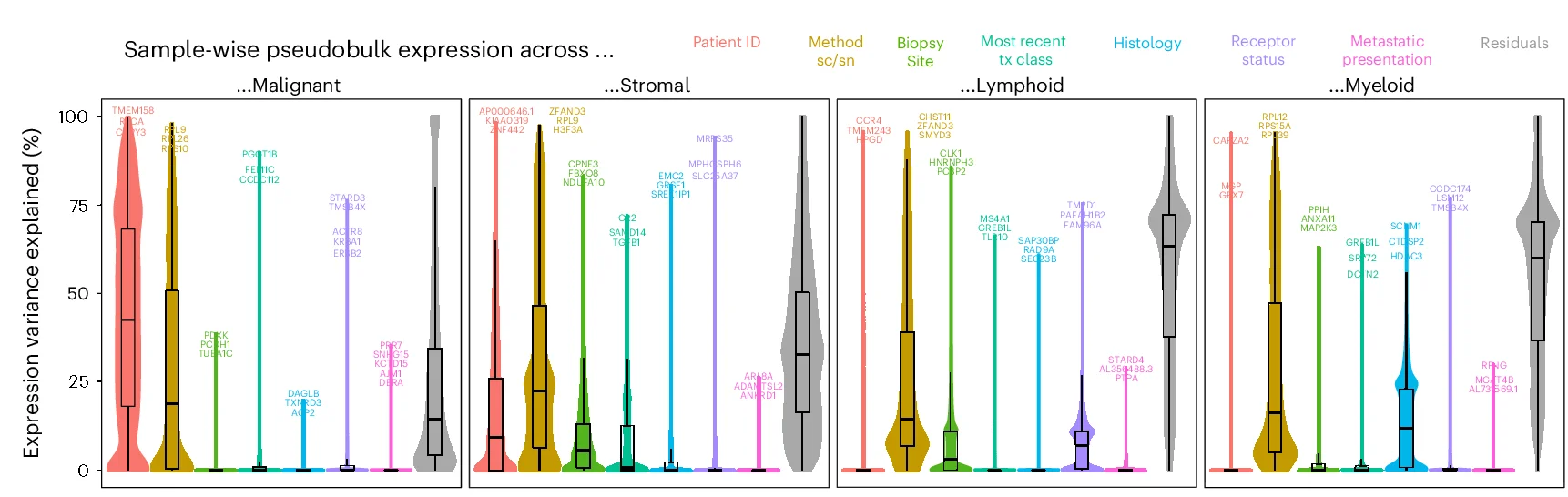 Open access visualization of Violin Plot, Box Plot, Gene Expression, Pseudobulk Profile