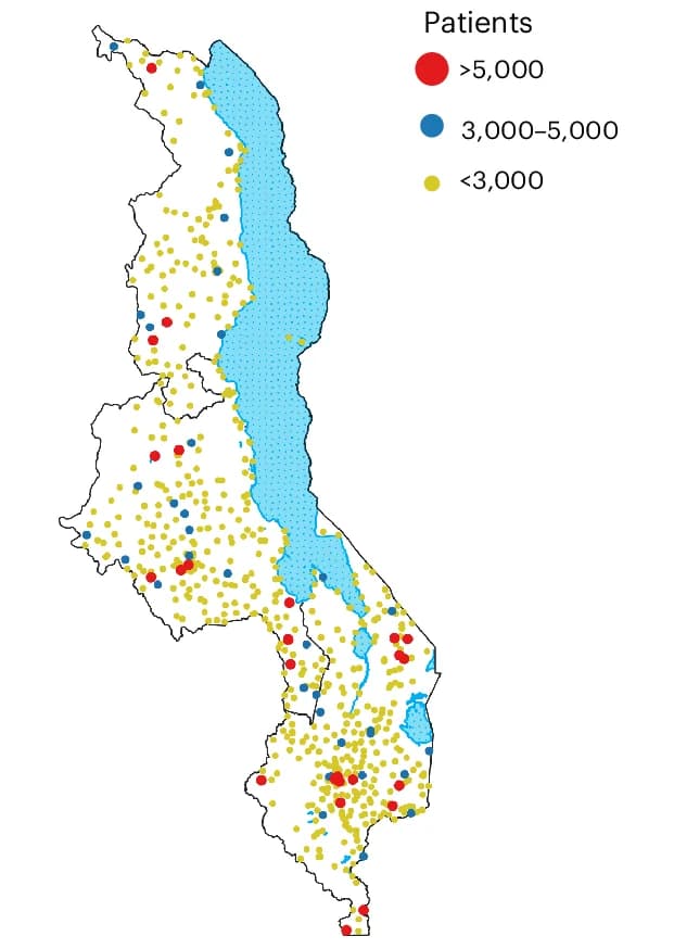 Open access visualization of Geo Map, Map, Geographic Location, Clinic Size, Healthcare Facilities