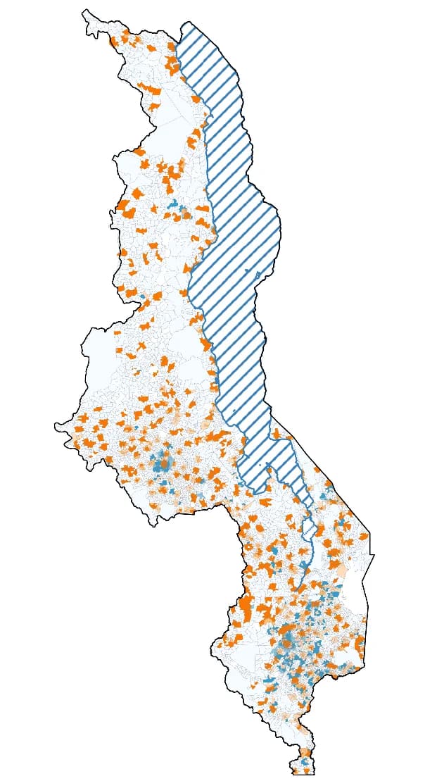 Open access visualization of Geo Map, SAA Index, Catchment Size, Walking, Quantiles