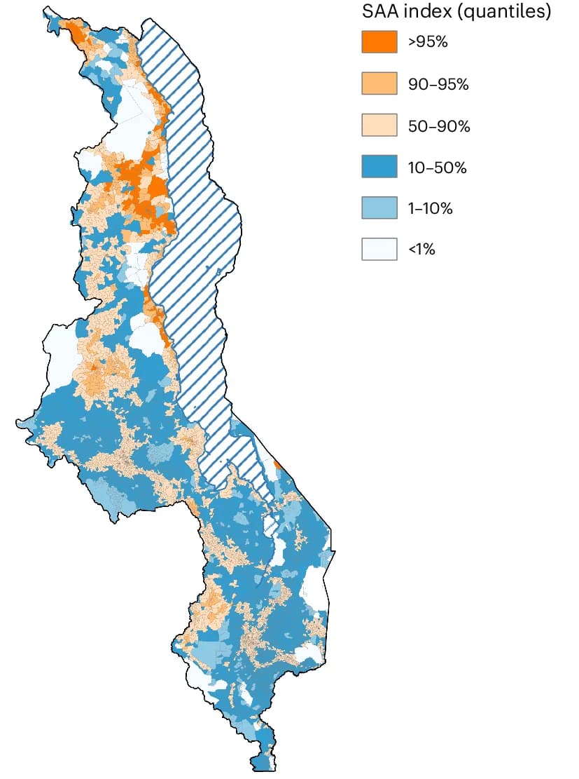 Open access visualization of Geo Map, SAA Index, Catchment Size, Motorized Transportation, Bicycling