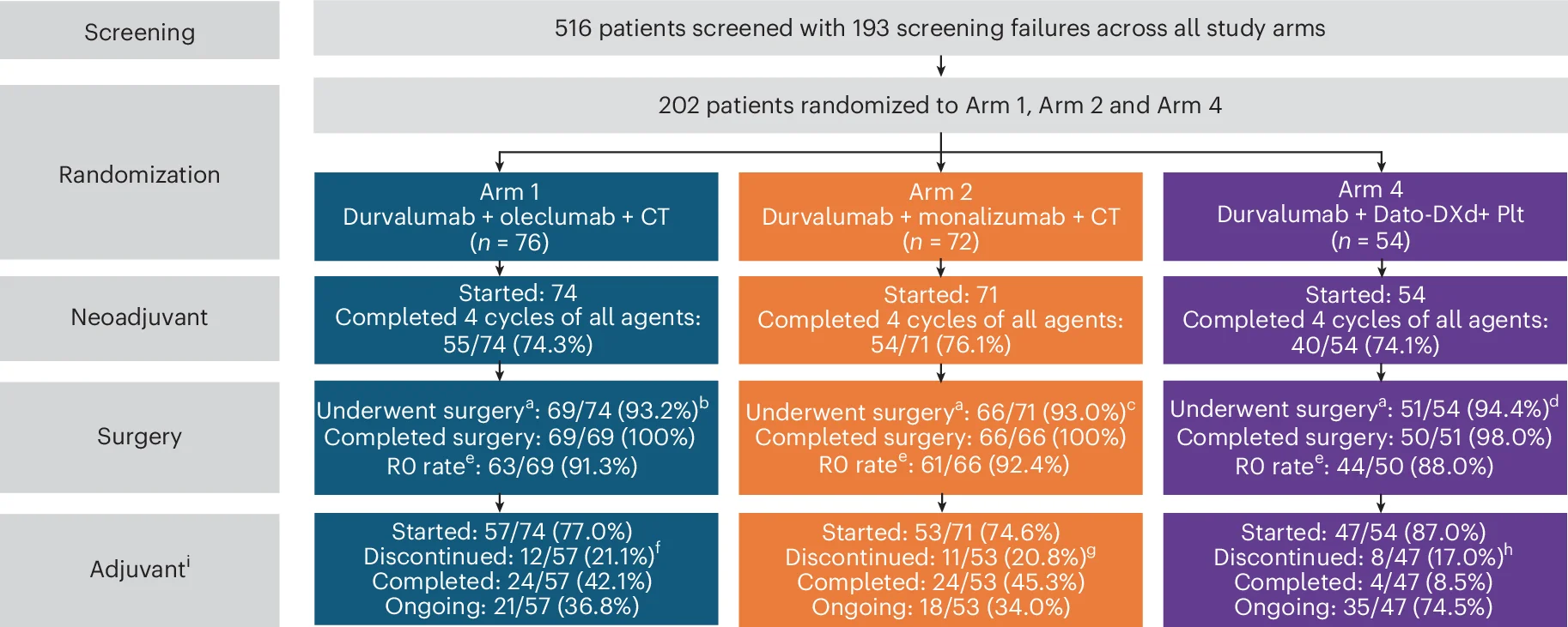 Open access visualization of Workflow, Flowchart, Adjuvant Cycles, Safety Population, Surgery
