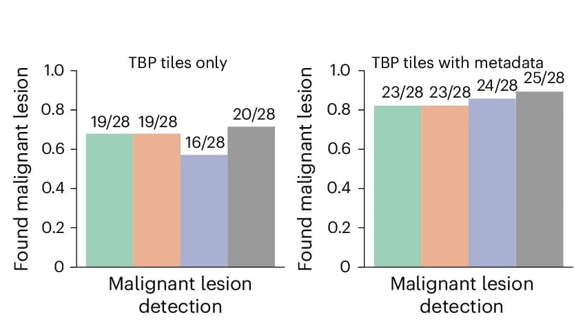 Open access visualization of Bar Plot, Malignant Lesions, Test Set
