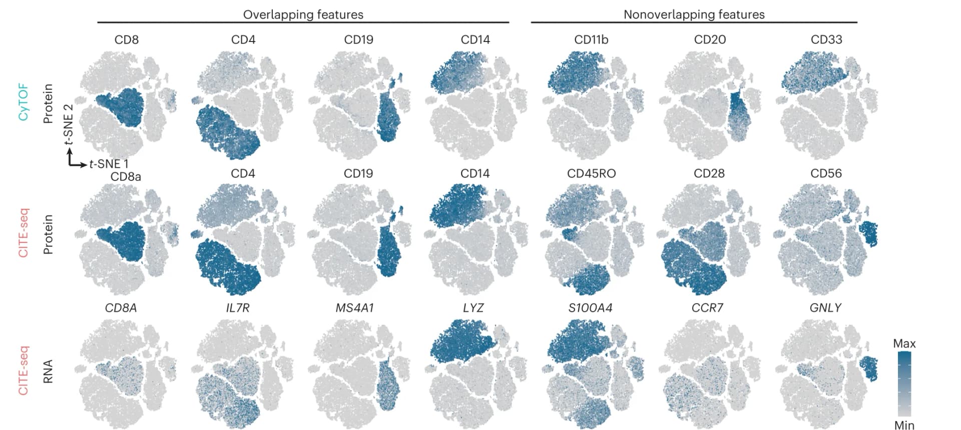 Open access visualization of UMAP, PCA, Scatter Plot, t-SNE plots, Matched Cells