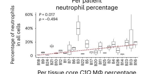 Open access visualization of Box Plot, Scatter Plot, Regression Plot, Neutrophils, Cell Types