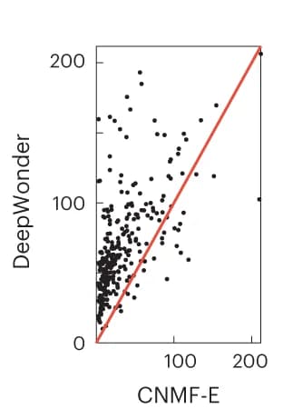 Open access visualization of Scatter Plot, Regression Plot, Signal-to-Noise Ratio, Neurons, DeepWonder