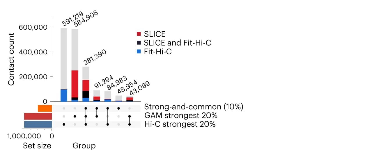 Open access visualization of Bar Plot, Stacked Bar Plot, UpSet, Contacts, GAM