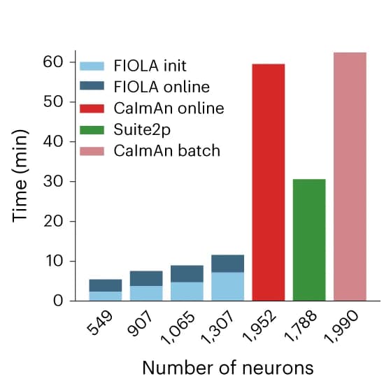 Open access visualization of Bar Plot, Stacked Bar Plot, Total Processing Time, Algorithms, FIOLA