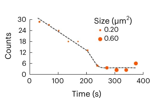 Open access visualization of Bubble Plot, Line Plot, Transferrin, Transferrin Receptor, Cluster Size Distribution