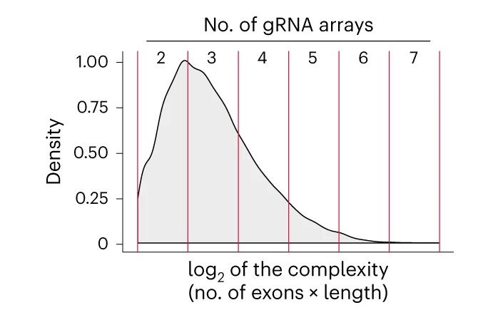 Open access visualization of Density Plot, Line Plot, LncRNA Genes, gRNA Arrays, Exons