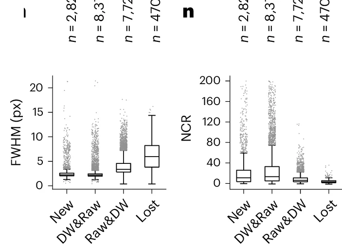 Open access visualization of Box Plot, Scatter Plot, FWHM, Dots Detection, Deconwolf