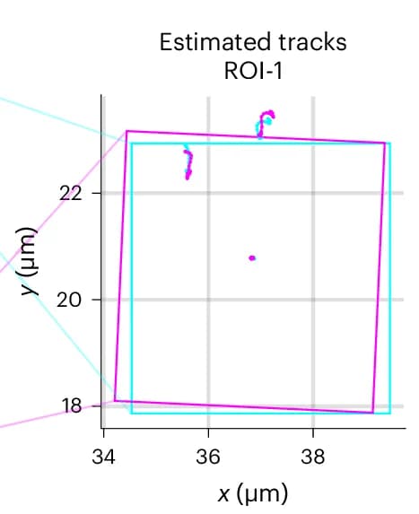 Open access visualization of Scatter Plot, Estimated Tracks, ROIs, Cameras, Image Registration