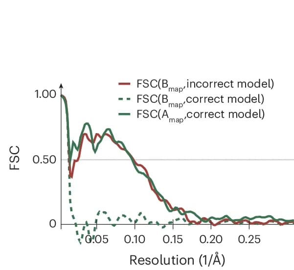 Open access visualization of Line Plot, Fourier Shell Correlation, FSC Curves, Maps, SF3a Region